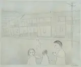 Robert Dickerson, Children in Paddington, 1977, Etching A/P (unpublished, only 2 proofs produced)