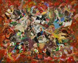 Oscar Edwards, Leprechauns III, 1985, Mixed Media Mollage