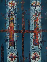 Rod Milgate, Binary, 1978, Oil on Masonite