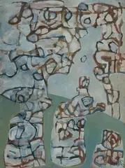Rod Milgate, Dinah on the Swing, Oil on Board
