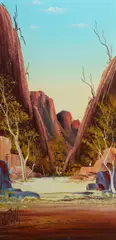 Henk Guth, Standley Chasm, Central Australia, Oil on Board
