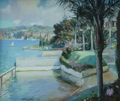 Double Bay, Sydney by Stuart Reid, Oil on Canvas on Board, sold Dec 2024
