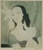 H. Neville Barker, l'Heure Sentimental, 1934, Etching