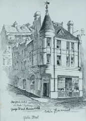 Old Globe Hotel, The Rocks, Sydney by Cedric Emanuel, Pencil, offered Dec 2024