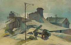 John Roy Eldershaw, Rutile Works (Currumbin, QLD), Oil on Board