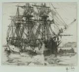 Geoffrey C Ingleton, Endeavour, Etching