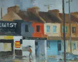 Frederic Bates, In Crown Street [Sydney], Oil on Board
