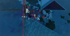 Louis James, Night Garden, 1972, Acrylic, Pen & Mixed Media