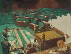William Dargie, House of Representatives Chamber, Parliament House, Canberra, Oil on Canvas