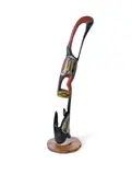 John David Napuwarri Marawili, Brolga, Acrylic on Wood