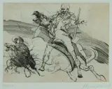 Claude Weisbuch, Don Quichotte de la Manche II, Etching 102/200