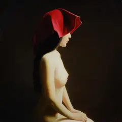 Chengwei Chen, Nude in Profile, 2014, Oil on Canvas