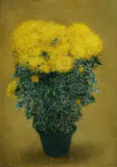 Chengwei Chen, Yellow Flowers, 2016, Oil on Canvas