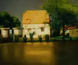 Chengwei Chen, House Reflected, 2015, Oil on Canvas