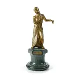 Émile Pinedo, Gilt Bronze Figure 'Dante