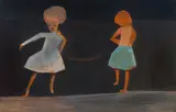 Charles Blackman, Skipping Games, c.1954, Tempera & Enamel on Board