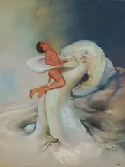 James Gleeson, Destiny, Oil on Board