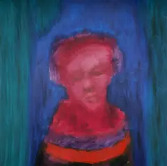 Woman by Sidney Nolan, Oil on Board, sold Dec 2024