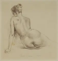 Nora Heysen, Nude, 1957, Conte