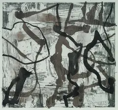 Elisabeth Cummings, Untitled, Etching with Hand Applied Ink (Unique)