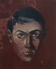 Eric Wilson, (Self Portrait), oil on canvas on board
