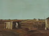 Ray Crooke, Normanton [Qld], Oil on Board