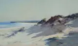 Ken Knight, Amongst the Dunes, Oil on Board