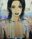 David Bromley, Belinda (with Flowers), Archival Pigment Print A/P