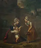 Michel Philibert Genod, l'Oiseau Mort, 1824, Oil on Canvas