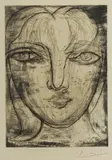 Pablo Picasso, Tête de Face (Portrait de Marie-Thérèse de face)' 1934 (printed in 1961), Pencil signature lower right