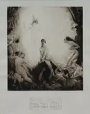 Norman Lindsay, O Man! Take Heed, 1922, Etching, Engraving Stipple & Roulette 12/55