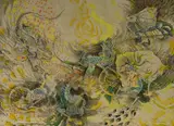 Donald Friend, Lizards, Ink & Gouache on Paper on Board