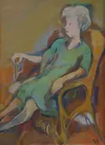 Nancy Borlase, Amy, 1989, Oil on Canvas