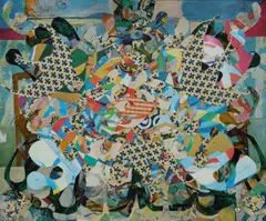 Oscar Edwards, Homage,' 1981/2, Mixed Media 'Mollage'