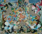 Oscar Edwards, Homage,' 1981/2, Mixed Media 'Mollage'