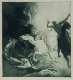 Norman Lindsay, What the Deer Said, 1920, Etching, Engraving & Stipple 10/133
