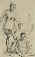 Nambucca by John Santry, 1939, Pen & Ink, sold Oct 2024