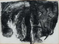 Ian Smith, Mont Seurat, 1984, Charcoal