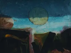 Eva Kubbos, Sun and Earth, No.2, 1968, Oil on Canvas