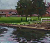 Brian Blanchard, Jubilee/Federal Park, Glebe [NSW], 1988, Oil on Board