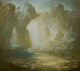 Carl Stringfellow, Storm Light, Sydney Harbour, Oil on Board