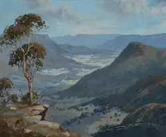 Robert Wilson, The Valley - Mt Victoria, 1972, Oil on Canvas on Board