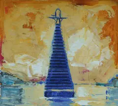 Rex Dupain, Beacon, 1989, Oil on Paper