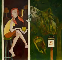 Tricky Walsh, 11am - waiting for the post, 2005, Acrylic on Canvas