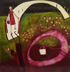 Tricky Walsh, the bridge near the Well, 2004, Acrylic on Canvas