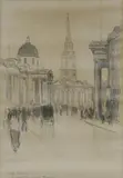Charles Wheeler, National Gallery and St. Martins in the Fields, London