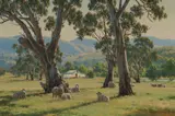 Melvin Duffy, Liverpool Range Pastoral, 2006, Oil on Canvas Board