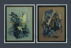 (2) by C. Dudley Wood, W/Clr & Gouache, offered Oct 2024