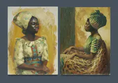 (2) by Allan Waite, Oil on Board (2), sold Oct 2024