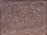Ningura Gibson Naparrula, Rockhole Water Site of Illunytungna, Kintore, 2002, Acrylic on Linen